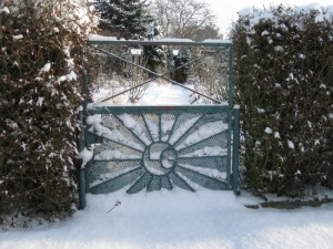 Kleingarten im Winter